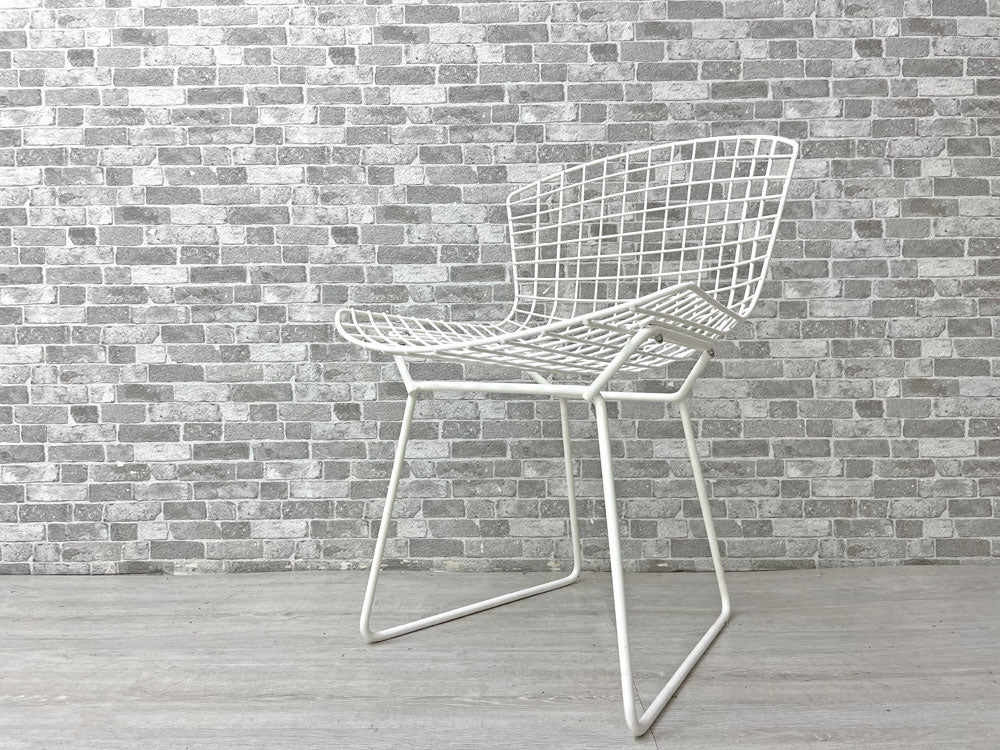 ノル Knoll 420 サイドチェア 420 Side chair ワイヤーチェア ホワイト ハリー・ベルトイア ミッドセンチュリー 名作椅子 ビンテージ  中古品 買い取りしました。