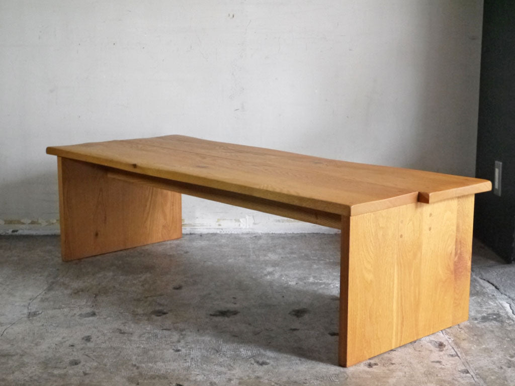 マルショウ Marusho モンド センターテーブル MONDO Center Table 133 オーク無垢材 ローテーブル ベンチ 大川家具 中古品 買い取りしました。