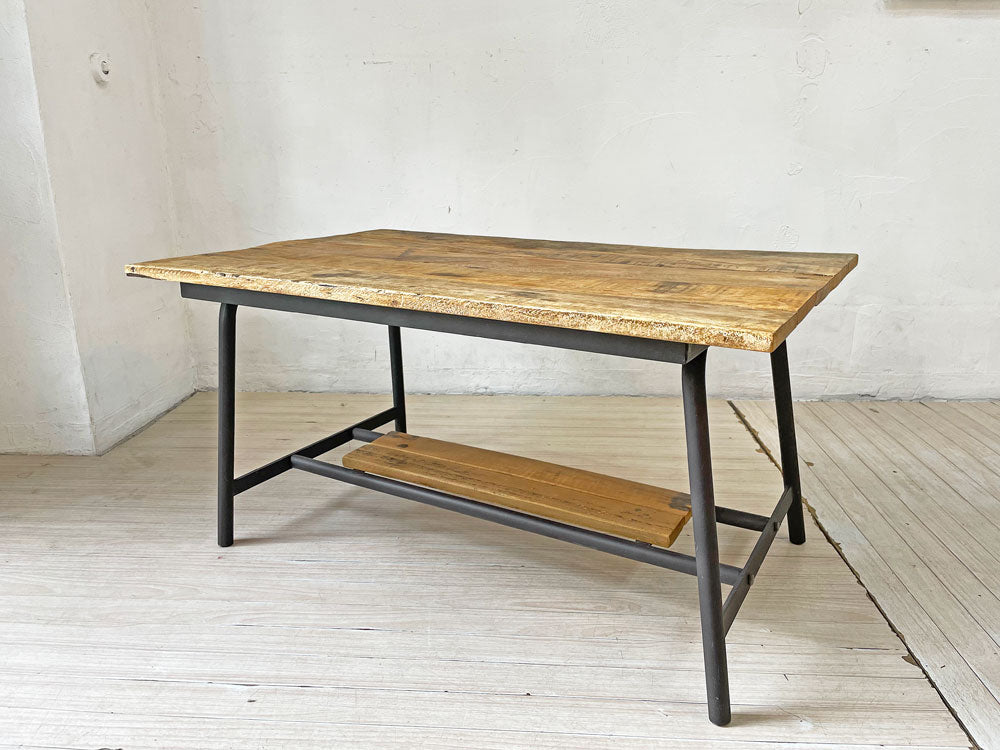インダストリアルデザイン Industrial Design 古材×アイアン ローテーブル コーヒーテーブル センターテーブル 中古品 買い取りしました。