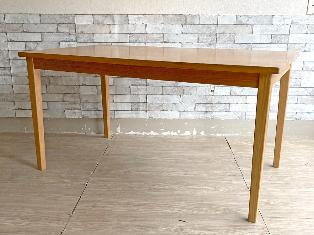 無印良品 MUJI タモ材 無垢集成材 ダイニングテーブル ナチュラル 幅140cm 廃盤 中古品 買い取りしました。