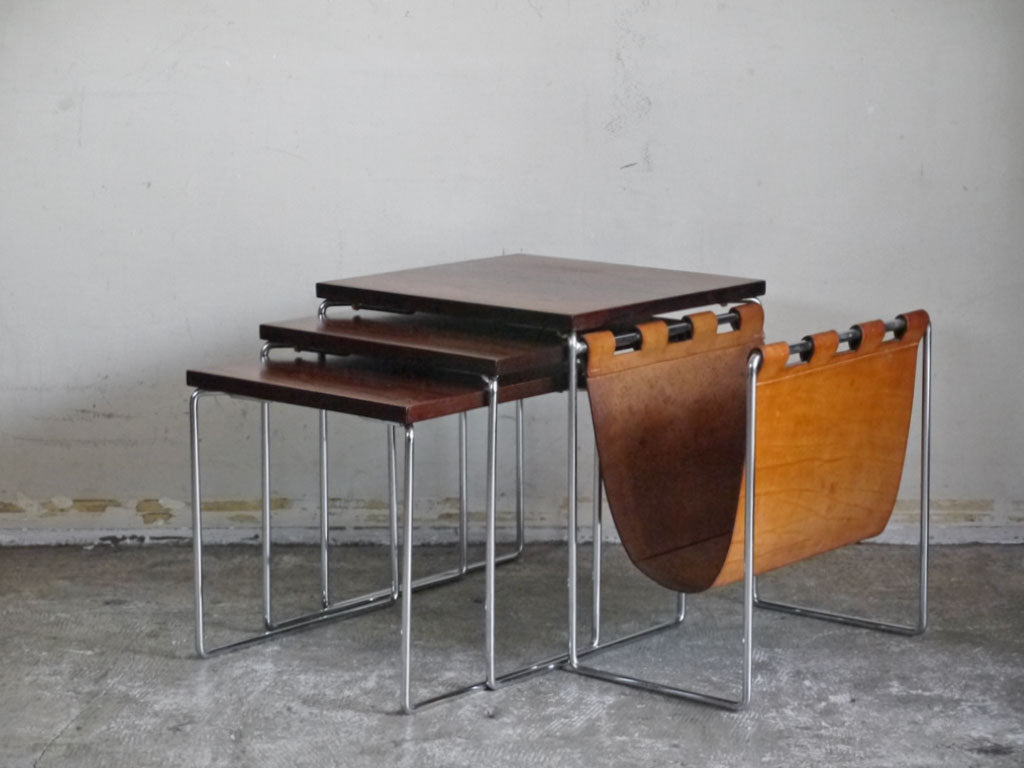ブラバンシア Brabantia ローズウッド ネストテーブル マガジンラック オランダビンテージ 1960's 希少 中古品 買い取りしました。