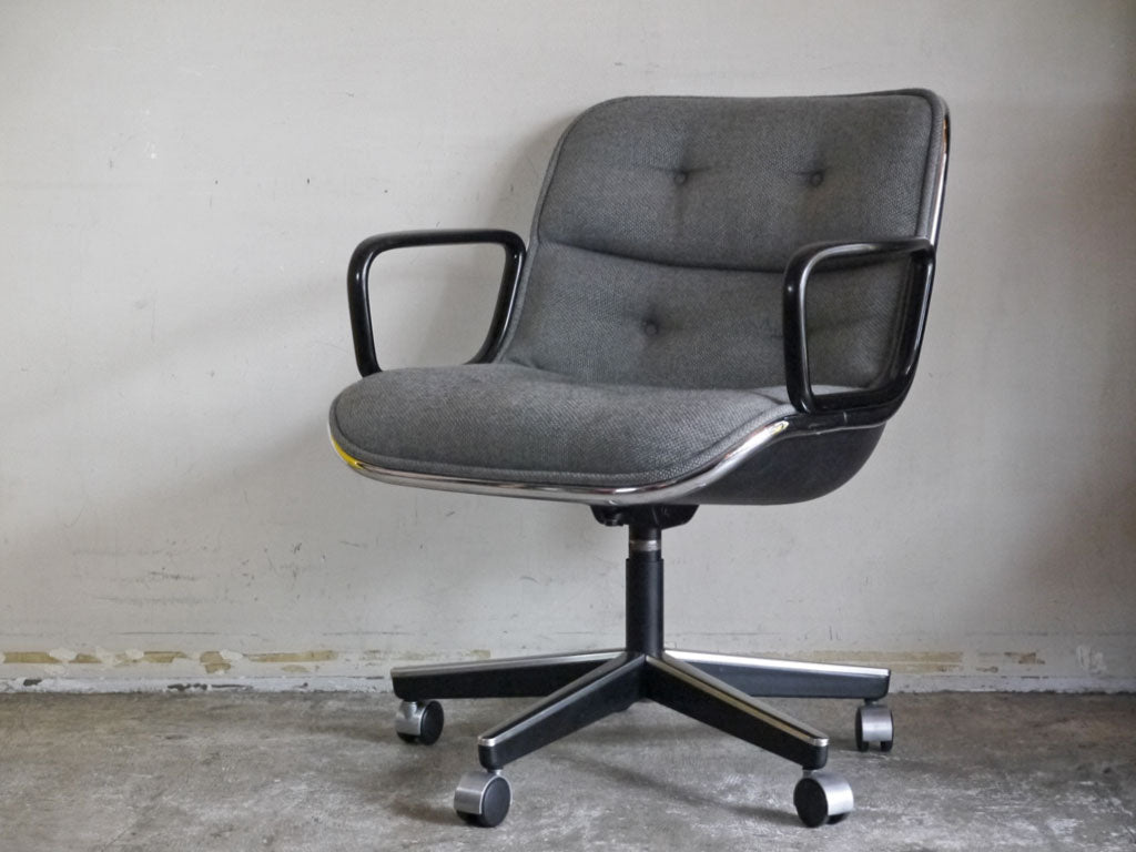 ノル Knoll ポロックチェア Pollock Exective Chair グレー ファブリック キャスター ワークチェア デスクチェア チャールズ・ポロック Charles Pollock 中古品 買い取りしました。