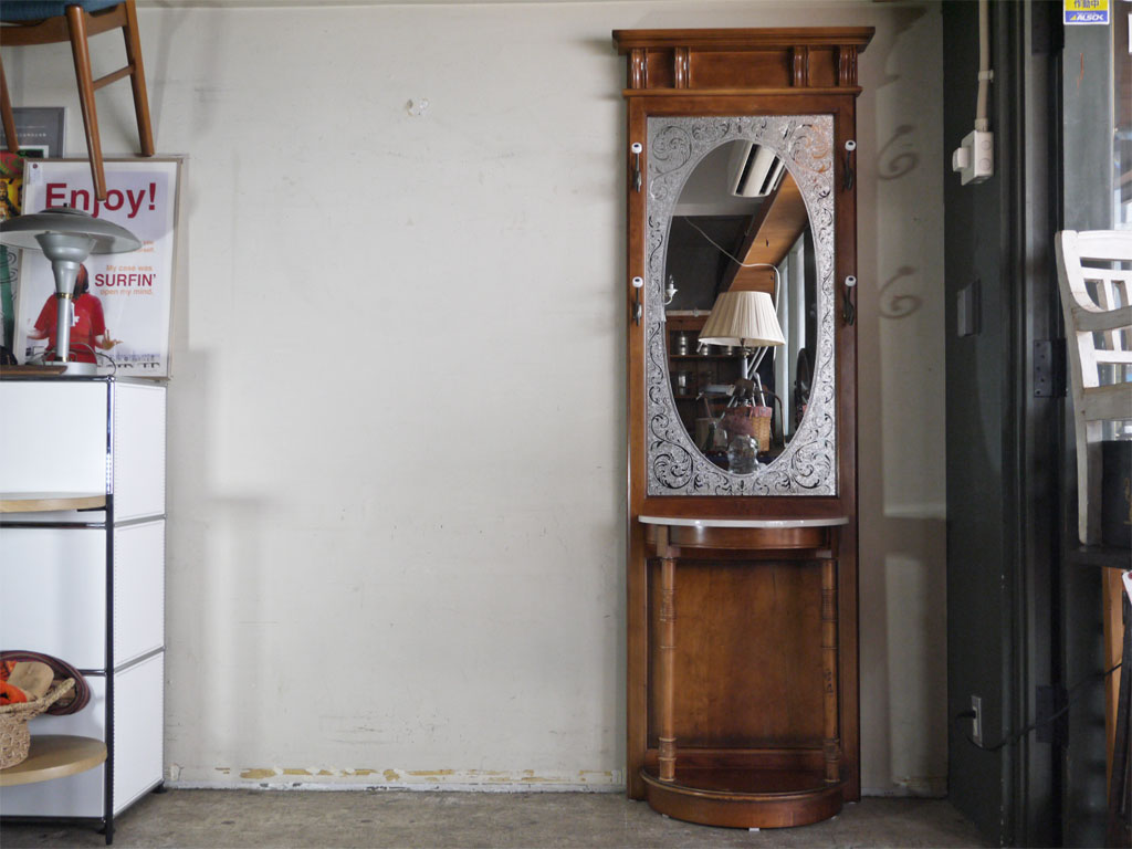 US ビンテージ US Vintage プラスキファニチャー PULASKI FURNITURE ホールスタンド ミラー 中古品 買い取りしました。