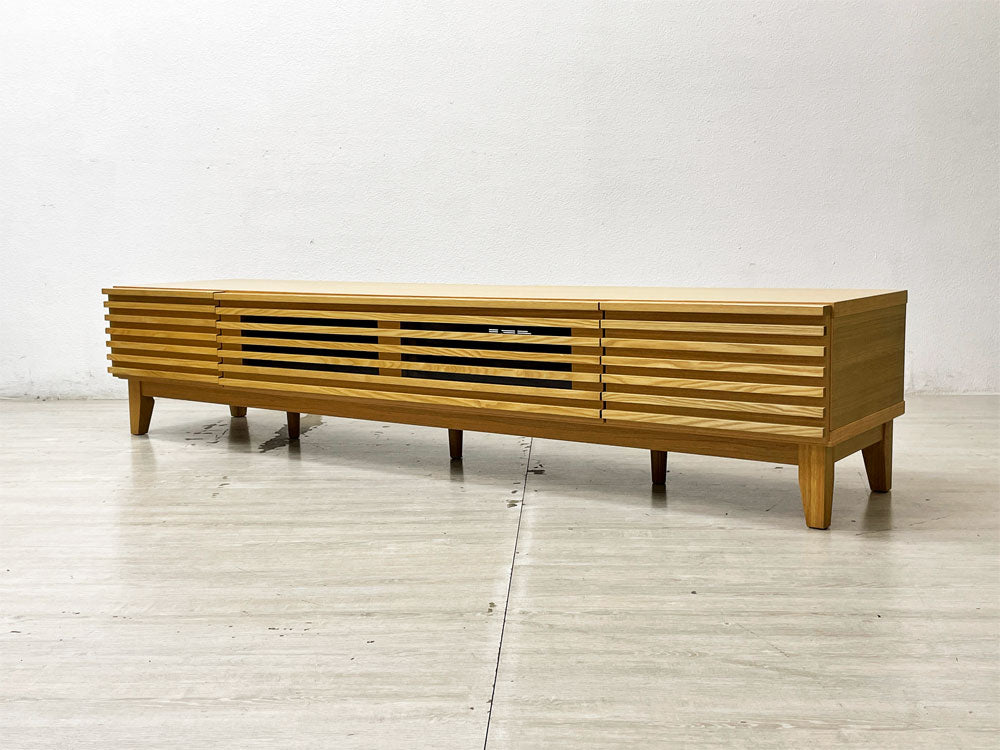 リセノ Re:CENO ライン LINE テレビボード AVボード タモ無垢材 ナチュラルカラー W180cm 定価￥79,800-   中古品 買い取りしました。