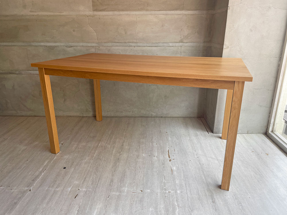 無印良品 MUJI ダイニングテーブル 無垢集成材 W140cm オーク材 ナチュラルデザイン 中古品 買い取りしました。