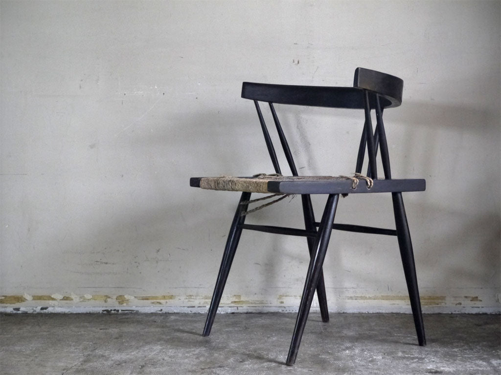 ジョージ・ナカシマ George Nakashima グラスシートチェア GRASS SEATED CHAIR ローズウッド材 インド NID 60`s ビンテージ 中古品 買い取りしました。
