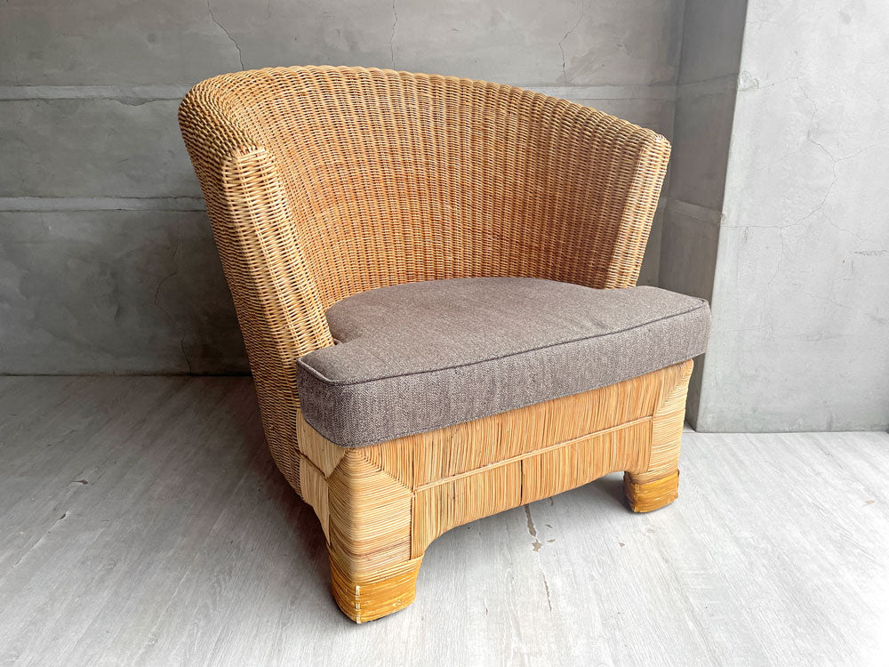ワイスワイス WISE WISE ラタン 1Pソファ ラウンジチェア ナチュラル アジアンリゾートスタイル カフェスタイル 中古品 買い取りしました。
