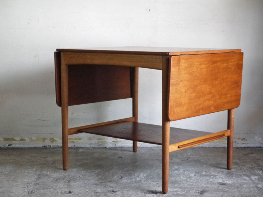 アンドレアス タック Andreas Tuck AT32 ドロップリーフテーブル チーク材×オーク材 ハンス J.ウェグナー Hans J. Wegner 北欧ビンテージ 北欧家具 中古品 買い取りしました。