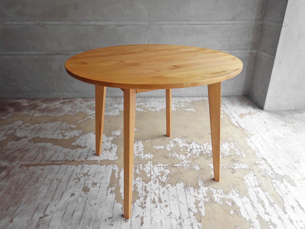 モモナチュラル Momo Natural ヴィボ サークルテーブル VIBO 900 CIRCLE TABLE ラウンド ダイニングテーブル アルダー材 中古品 買い取りしました。