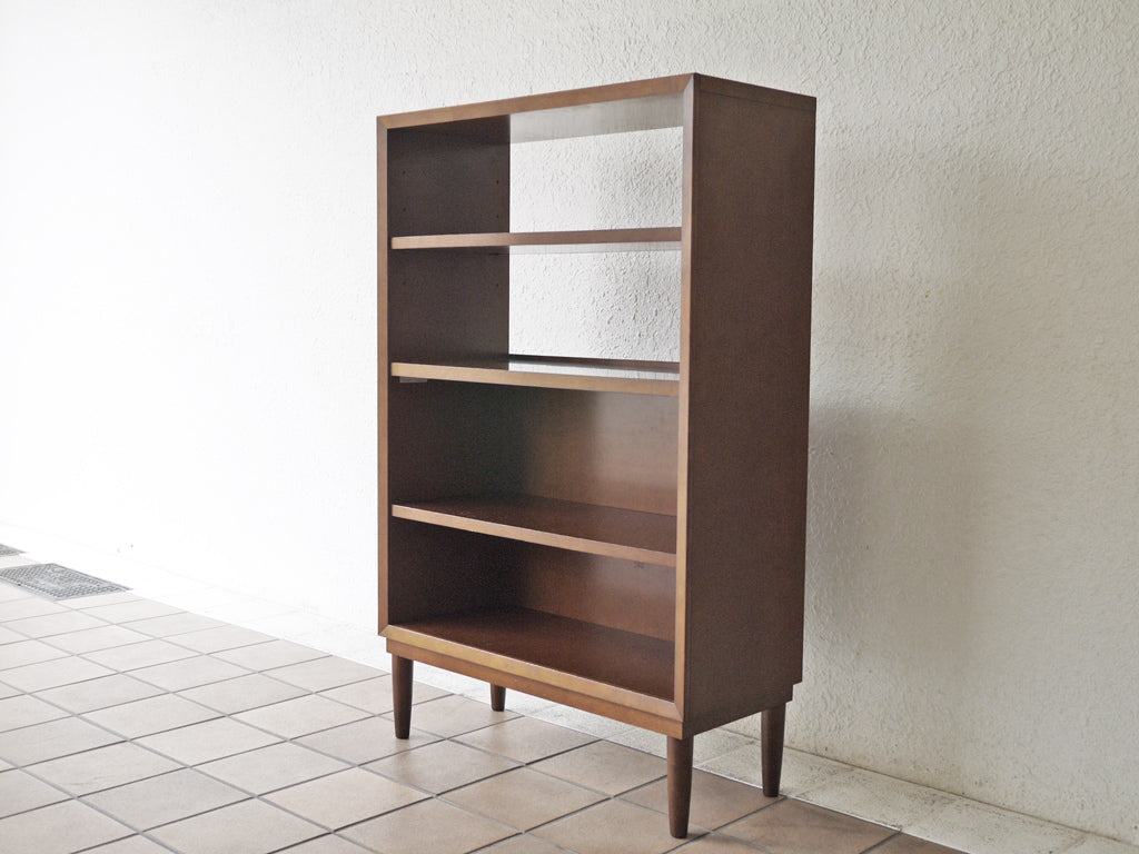 カリモク60+ karimoku60+ シェルフ ウォールナットカラー 本棚 可動棚板2枚 ミッドセンチュリーモダン 中古品 買い取りしました。