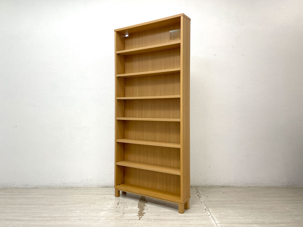 無印良品 MUJI タモ材 組み合わせて使える木製収納 ミドルタイプ H175.5cm D21cm ブックシェルフ 廃番 中古品 買い取りしました。