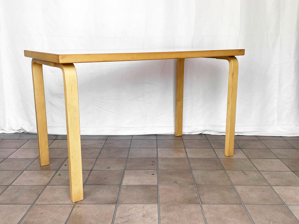 アルテック artek ダイニングテーブル デスク 80A W120 アルヴァ・アアルト ホワイト ラミネート 北欧 フィンランド 中古品 買い取りしました。