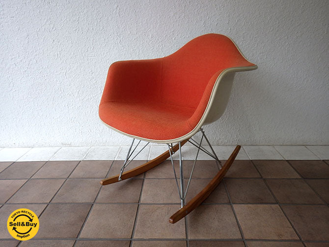 ハーマンミラー HermanMiller  アームシェルチェア Arm shell chair ロッカーベース = RAR 70's ビンテージ ～ミッドセンチュリーを代表する チャールズ&レイ ・ イームズ C&R. Eames 不朽の名作チェア！ 希少な マハラム maharam 社製 アレキサンダージラルド Alexander Girard デザイン ファブリック仕様！！ ～ 【 買取と販売とレンタルのお店 】