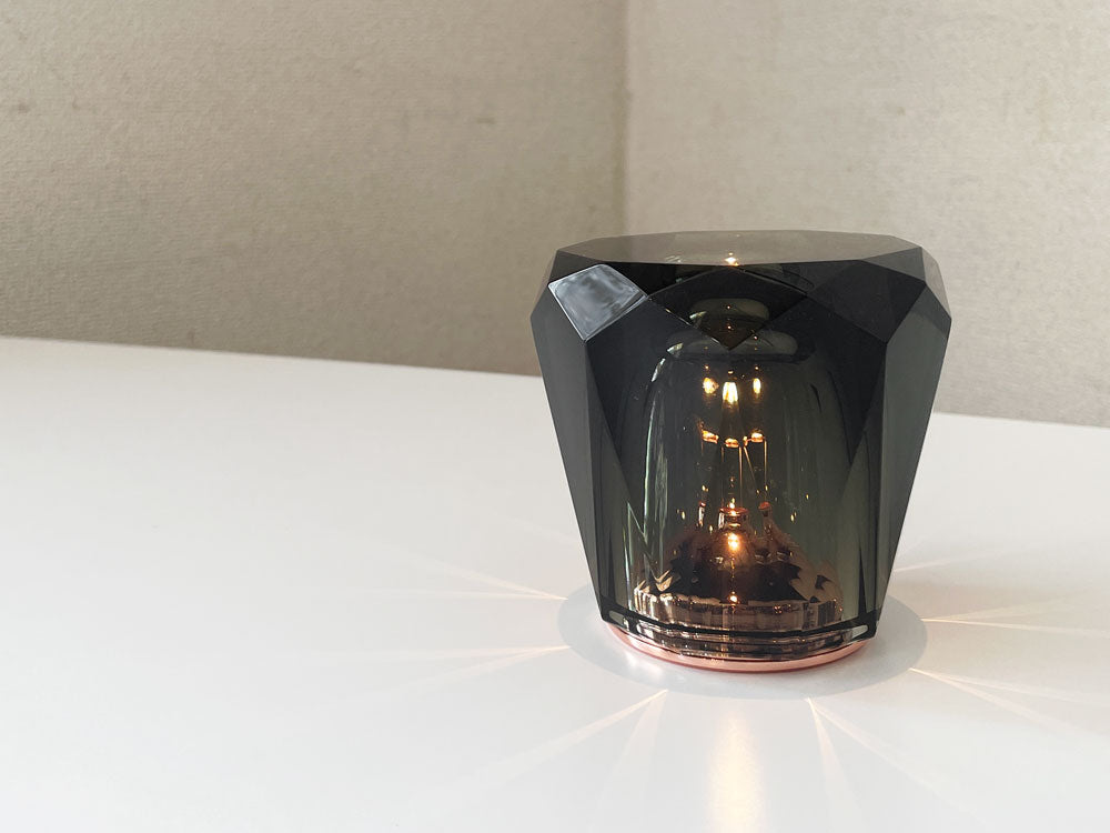 アンビエンテック Ambientec クリスタルアクルクス Xtal Acrux テーブルライト ダークグレー ガラスシェード USB充電式 箱付 小関隆一 定価￥36,300-  中古品  買い取りしました。