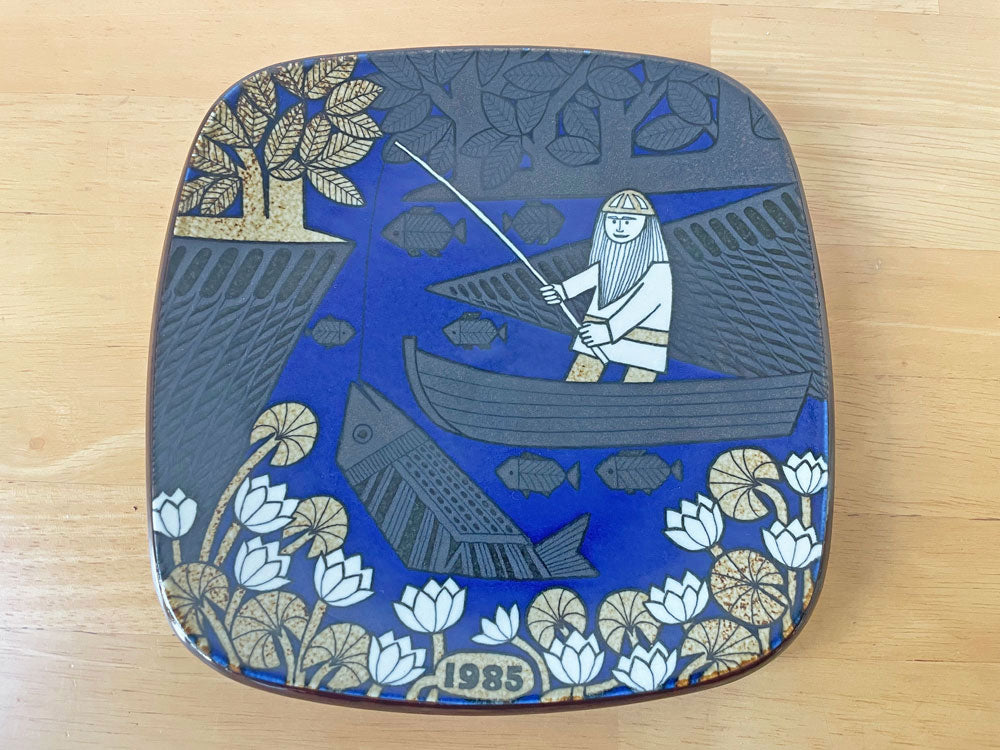 アラビア ARABIA カレワラ KALEVALA イヤープレート 1985年 ライヤ・ウオシッキネン Raija Uosikkinen 北欧食器 ビンテージ 中古品 買い取りしました。
