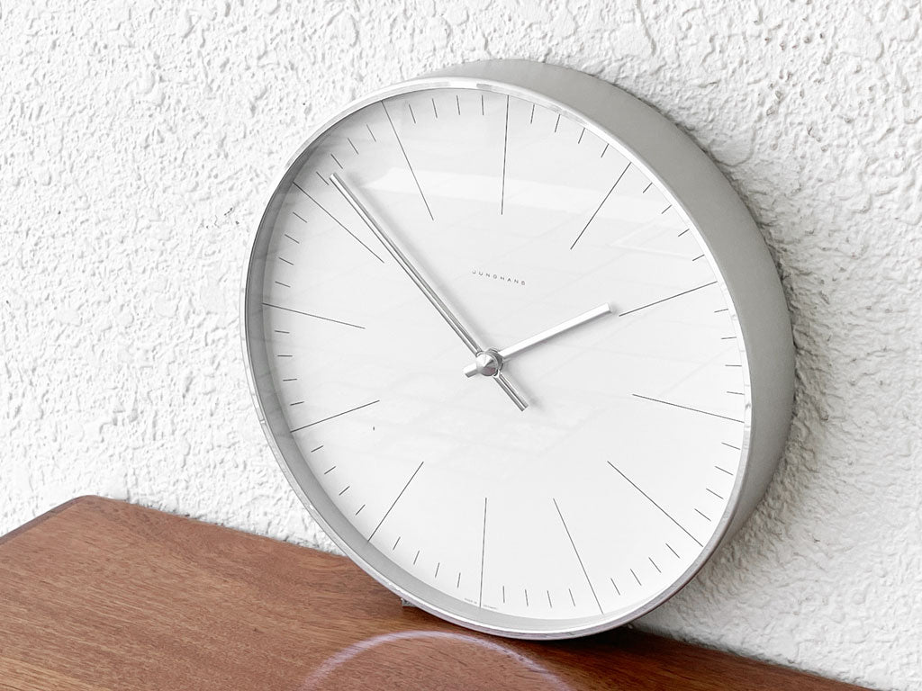 ユンハンス JUNGHANS マックスビル Max Bill ラインダイヤル Line Dial ウォールクロック Φ30cm ドイツ 中古品 買い取りしました。