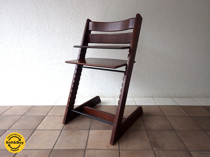 ストッケ STOKKE トリップトラップ TRIPP TRAPP ベビーチェア キッズチェア ステップアップチェア 希少廃盤色 ブラウン 正規旧型モデル 買い取りしました。用賀店 出張買取もお任せ下さい。