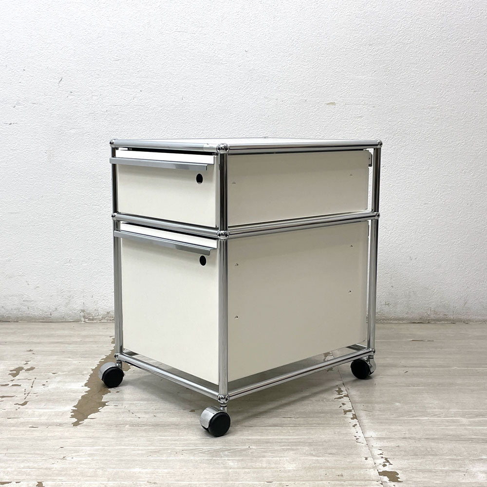 ユーエスエムハラー USM Haller モジュラーファニチャー Modular Furniture ハラーシステム ロールボーイ デスクワゴン デスクキャビネット ホワイト 中古品 買い取りしました。