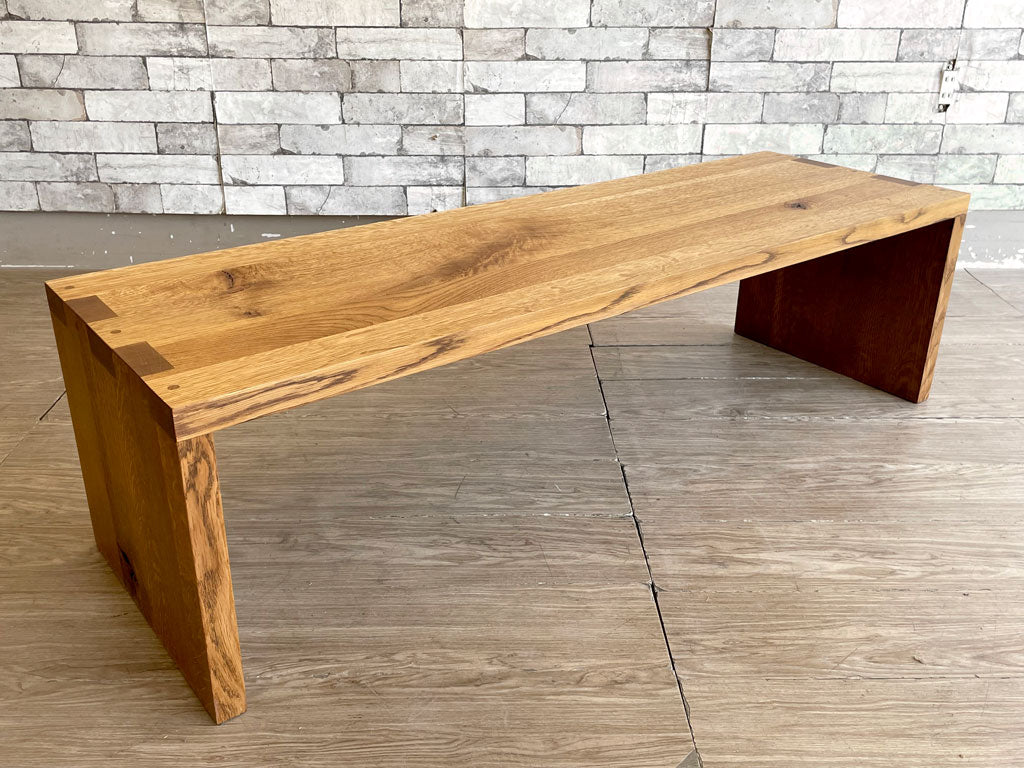 飛騨産業 HIDA 森のことば ローシェルフ AVボード テレビボード ローテーブル オーク無垢集成材 W126cm オーダーサイズ 佐々木 敏光 中古品 買い取りしました。
