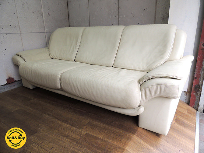 ヒモラ himolla パシフィック PACIFIC 3pソファ 本革張り ドイツ IDC大塚 取扱 ～2脚合計100万円以上の最高級ソファ～ 【 買取と販売とレンタルのお店 】