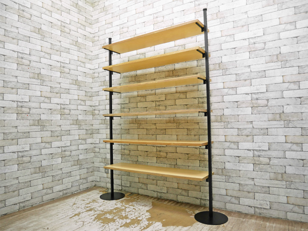 ハミングバード ・ ブックシェルフ HummingBird Bookshelf 鷗来堂 ウォールシェルフ Wallshelf 1200ベースセット 伸長式 本棚 定価121,000円 ●   中古品 買い取りしました。