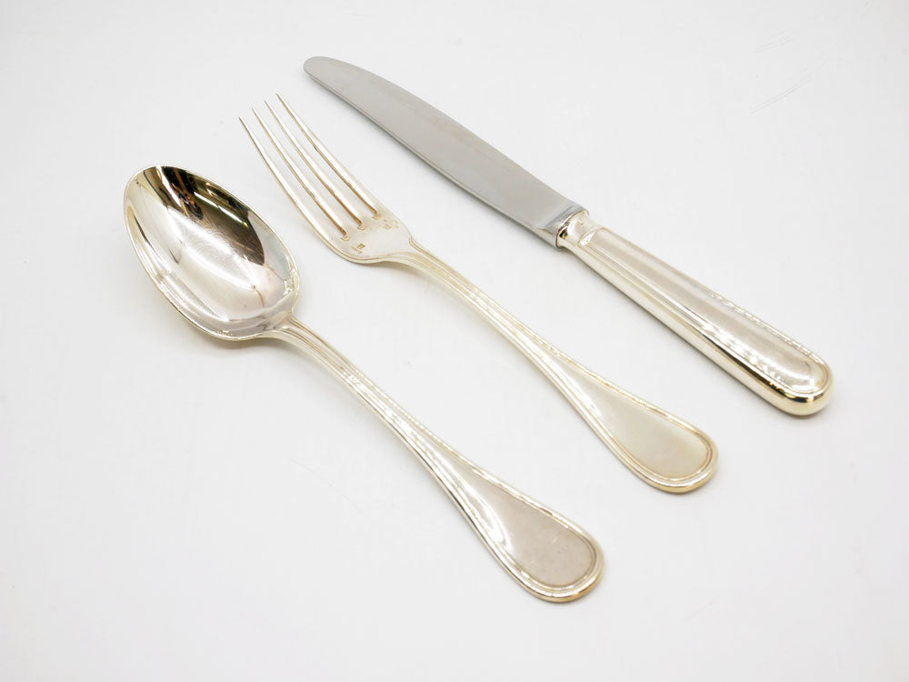 クリストフル CHRISTOFLE アルビ ALBI シルバーコーティング 銀食器 カトラリー スプーン フォーク ナイフ 3本セット 計８点 中古品 買い取りしました。