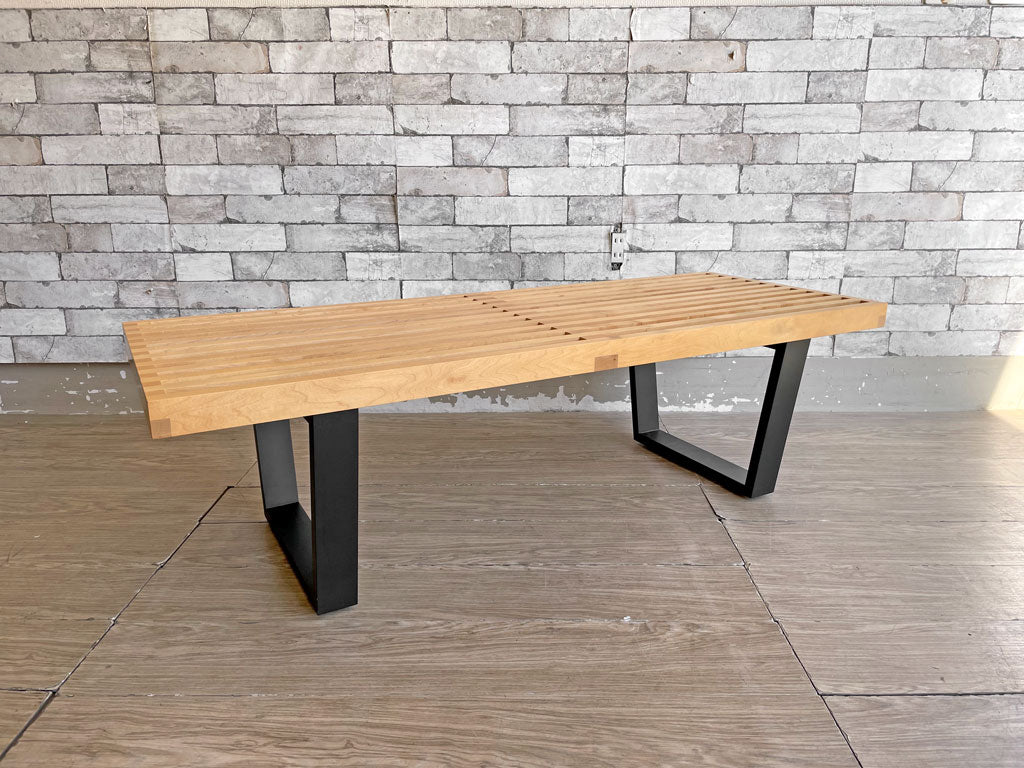 ハーマンミラー Herman Miller プラットフォームベンチ Platform Bench ネルソンベンチ W122 メープル材 ジョージネルソン ミッドセンチュリー 定価￥229,900- 中古品 買い取りしました。
