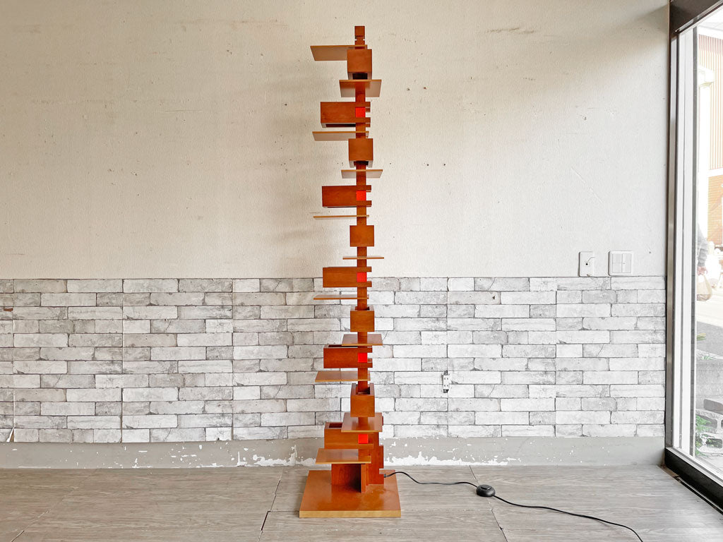 フランク・ロイド・ライト FRANK LLOYD WRIGHT タリアセン2 TALIESIN 2 フロアランプ チェリー S2309 ヤマギワ取扱 正規品 定価￥341,000- 中古品 買い取りしました。