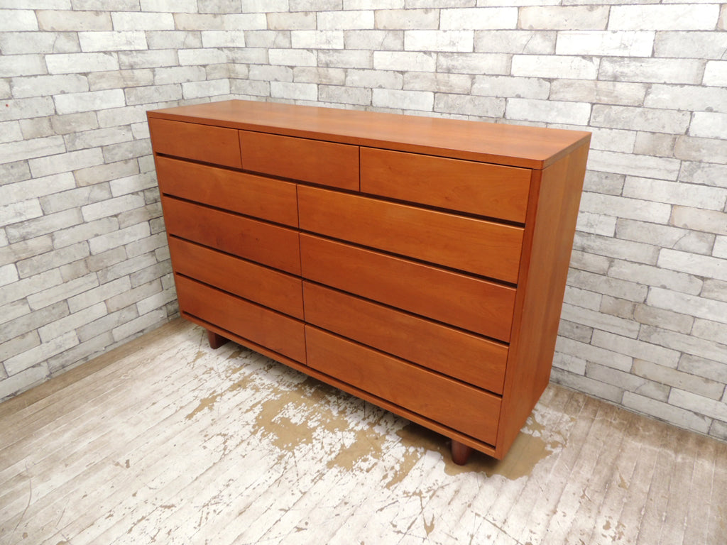 ウッドユウライクカンパニー WOOD YOU LIKE COMPANY ストーリーズチェスト チェリー無垢材 W140cm 5段11杯 現行 定価462,000円 中古品 買い取りしました。