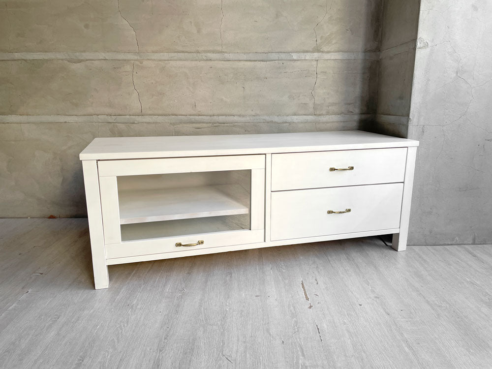 モモナチュラル MOMO Natural シエル CIELE 1200 TVボード TV BOARD AVボード W120cm パイン無垢材 ホワイト  中古品 買い取りしました。