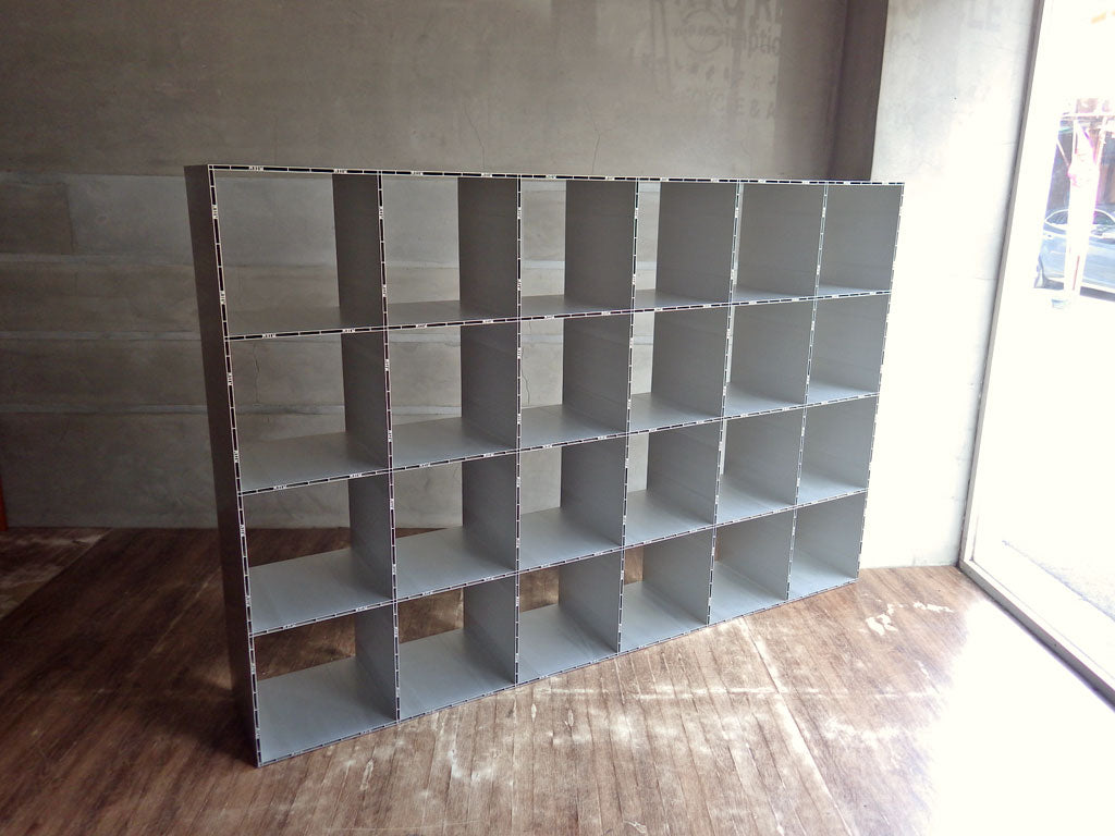 エコムス ecoms アルミ グリッドシェルフ Aluminum Grid Shelf モジュールファニチャー 6列4段 奥行36センチ 定価137,632円以上 中古品 買い取りしました。