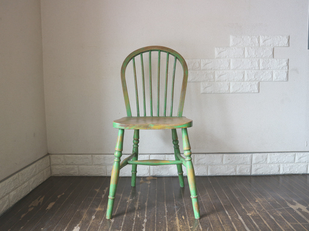 フランスビンテージ French Vintage ダイニングチェア オールドパイン材 グリーン カントリースタイル ロイズアンティークス Lloyd's Antiques   中古品  買い取りしました。