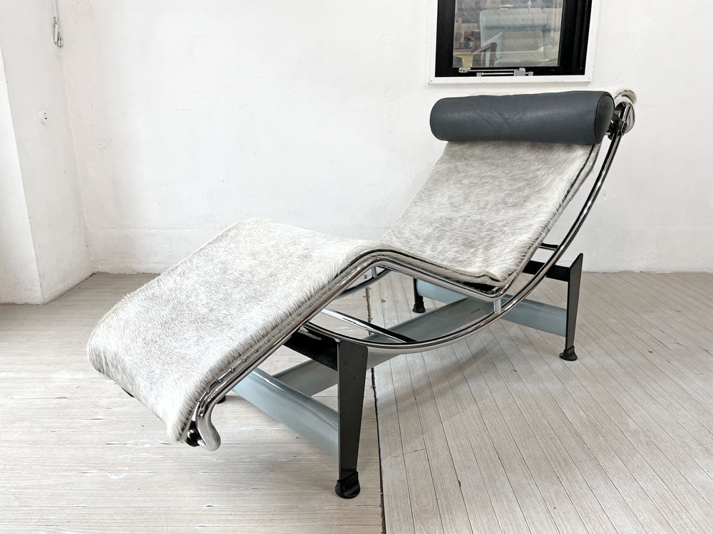 カッシーナ Cassina LC4 ヴィラチャーチ VILLACHURCH シェーズロング 長椅子 ポニースキン 本革 レザー 参考定価 \907,200- 希少 限定品 中古品 買い取りしました。
