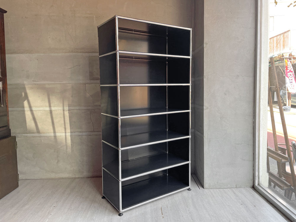 ユーエスエムハラー USMハラー USM Haller キャビネット シェルフ 1列6段 グラファイトブラック フリッツハラー スイス 中古品 買い取りしました。
