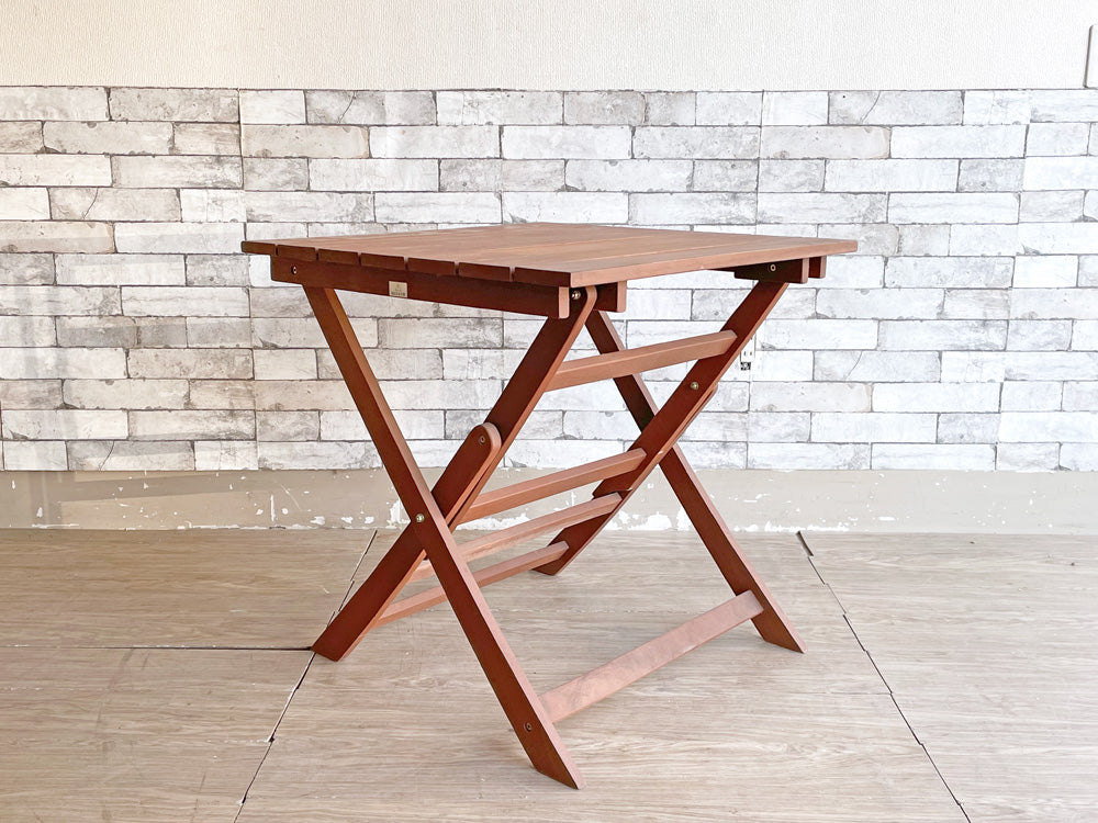 無印良品 MUJI フォールディング ガーデンテーブル 68×68cm 折りたたみ 廃番 中古品 買い取りしました。