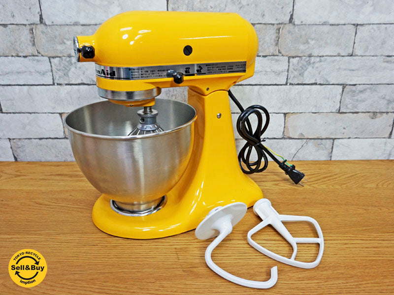 キッチンエイド KitchenAid スタンドミキサー 4.3L イエローペッパー アメリカ製 中古品 買い取りしました。祖師ヶ谷大蔵店 出張買取もお任せ下さい。