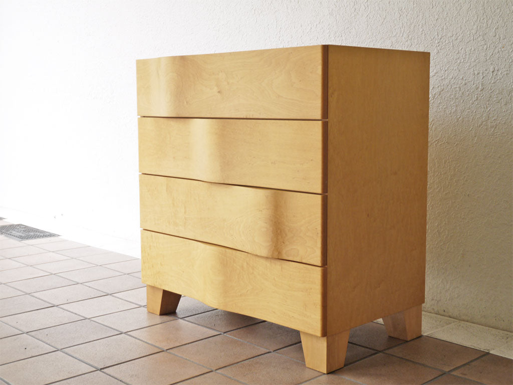 イデー IDEE ウェーブチェスト WAVE CHEST 4ドロワー メープル材 ナチュラル 収納家具 中古品 買い取りしました。