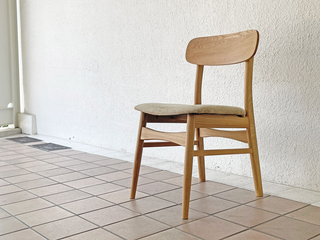 モモナチュラル Momo Natural ベント VENT ジル JILL ダイニングチェア アッシュ材 ファブリックシート ベージュ  中古品 買い取りしました。