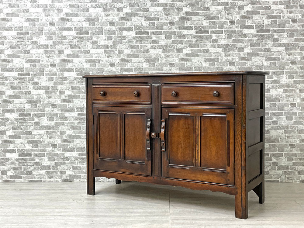 アーコール Ercol オールドコロニアル 311 サイドボード キャビネット エルム材 60s UKビンテージ 英国   中古品 買い取りしました。
