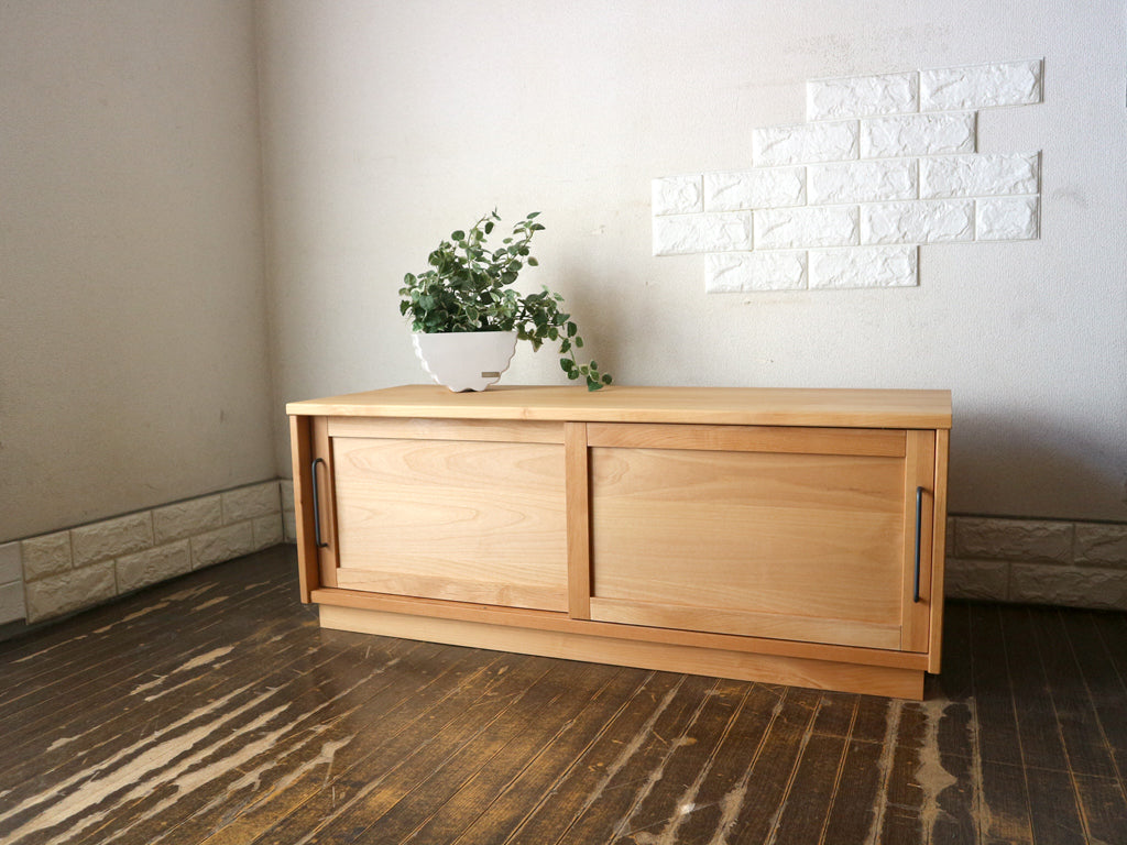 モモナチュラル MOMO Natural ユニットボード UNIT BOARD テレビボード AVボード アルダー無垢材 中古品  買い取りしました。