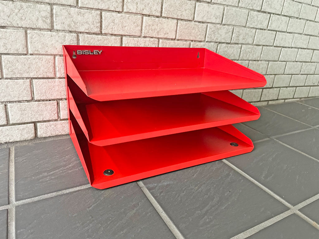 ビスレー BISLEY レターラック Letter Racck 3段 レッド 廃番カラー 英国 中古品 買い取りしました。