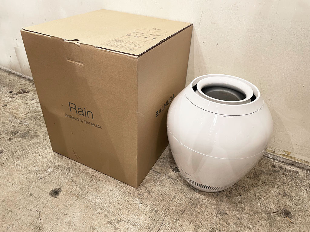 バルミューダ BALMUDA レイン Rain ホワイト 気化式 加湿器 2018年製 元箱付き デザイン家電 中古品 買い取りしました。