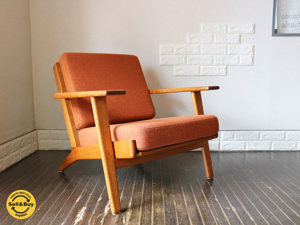 北欧 ヴィンテージ ゲタマ GETAMA GE290 ハンス・J・ウェグナー Hans J. Wegner オーク材 イージーチェア 一人掛け ソファ 買い取りしました。経堂店 出張買取もお任せ下さい。