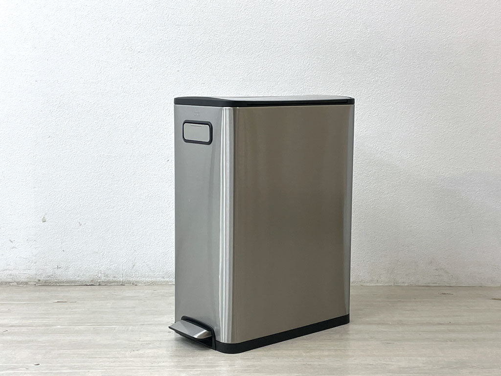 イーケーオー EKO エコフライ バタフライステップビン 45L ダストボックス ゴミ箱 ステンレス シルバー キッチン 静音設計 フットペダル 中古品 買い取りしました。