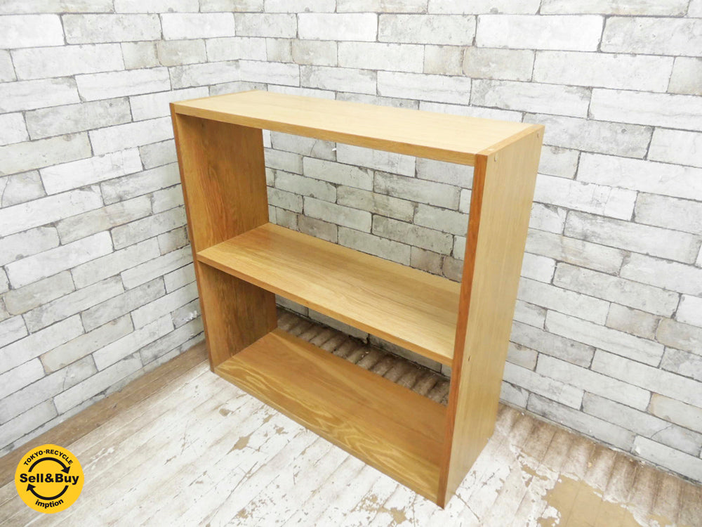 無印良品 MUJI スタッキングシェルフ オーク材 ワイド 2段 ナチュラルスタイル  中古品 買い取りしました。