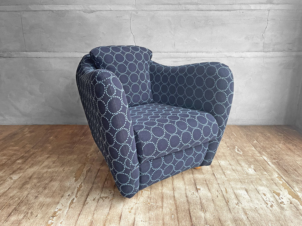 イデー IDEE×ミナペルホネン mina perhonen ミニミラーアームチェア MINI MILLER ARM CHAIR シングルソファ ブルー×タンバリン 限定品 中古品 買い取りしました。