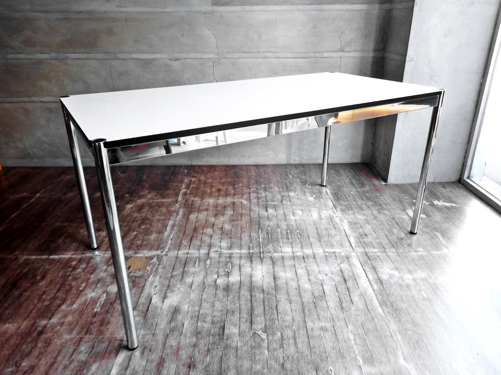 USMハラー USM Haller モジュラーファニチャー ハラーテーブル W150 ワーキングデスク ホワイトラミネート 高さ調整機能付 中古品 買い取りしました。