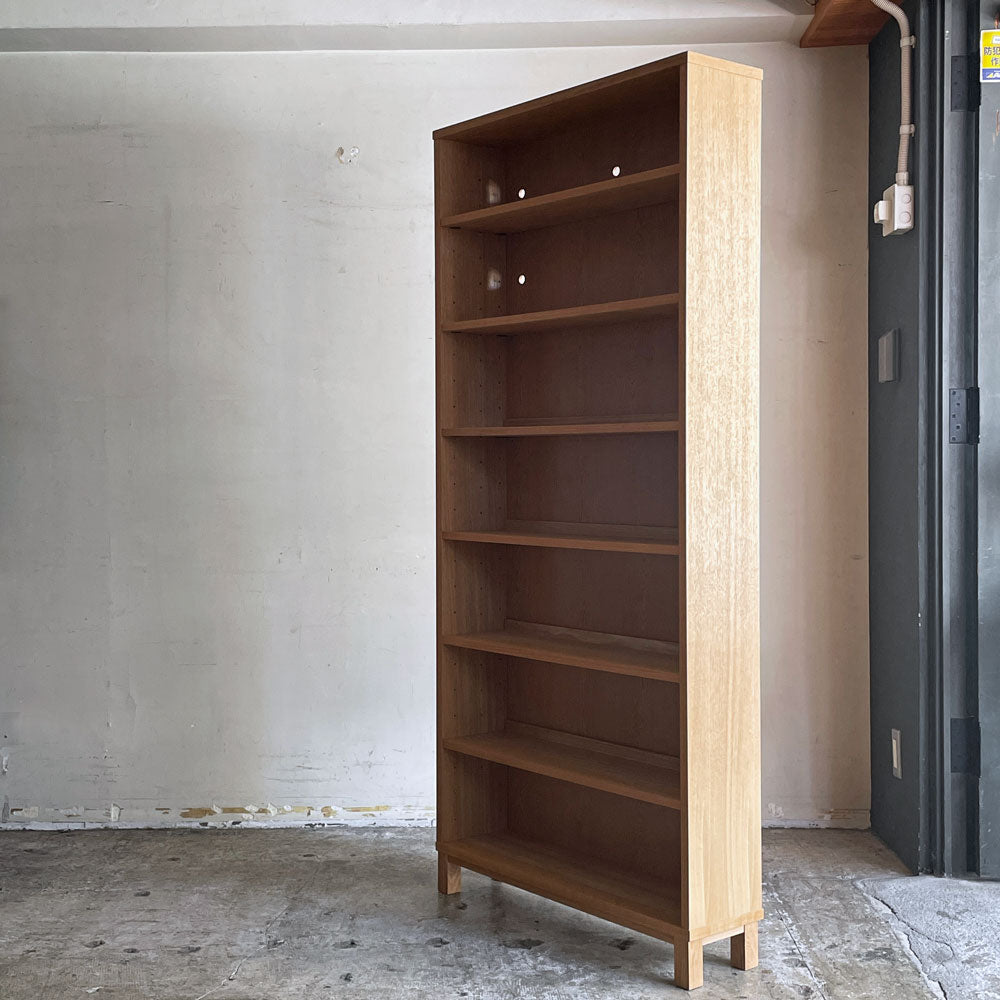 無印良品 MUJI タモ材 組み合わせて使える木製収納 ミドルタイプ H175.5cm D20.5cm ブックシェルフ 廃番 中古品 買い取りしました。