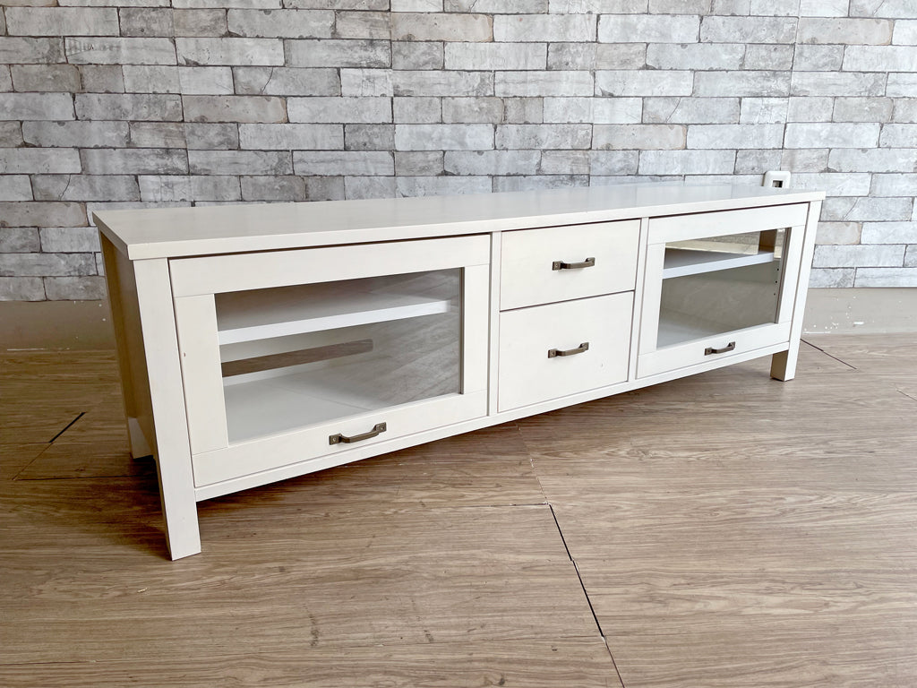 モモナチュラル Momo Natural シエル CIELE AVボード TVボード W150cm ホワイト 中古品  買い取りしました。