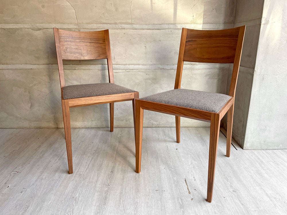 タイム&スタイル TIME & STYLE ツリー TREE 17 ダイニングチェア ウォールナット 2脚セット 合計定価￥176,000- A＆B (計4脚) 中古品 買い取りしました。